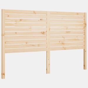 vidaXL Cabeceira de cama 141x4x100 cm pinho maciço