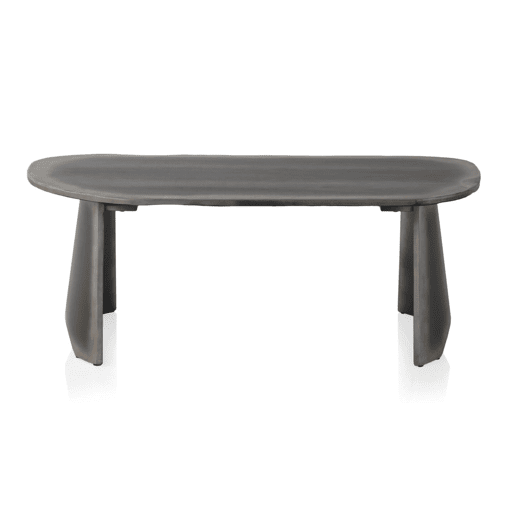 Mesa De Centro Lacada Cor Metálica