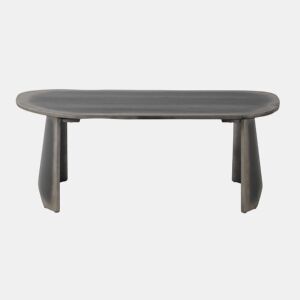 Mesa De Centro Lacada Cor Metálica