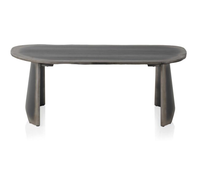 Mesa de centro lacada metalizada