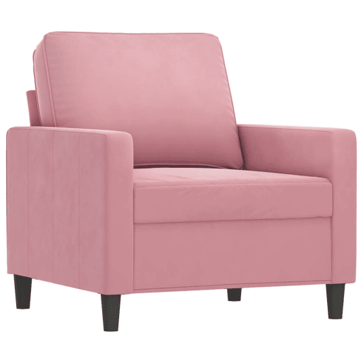vidaXL Poltrona 60 cm veludo rosa vidaXL Poltrona 60 cm veludo rosa