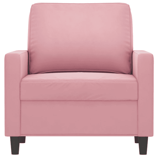 vidaXL Poltrona 60 cm veludo rosa vidaXL Poltrona 60 cm veludo rosa
