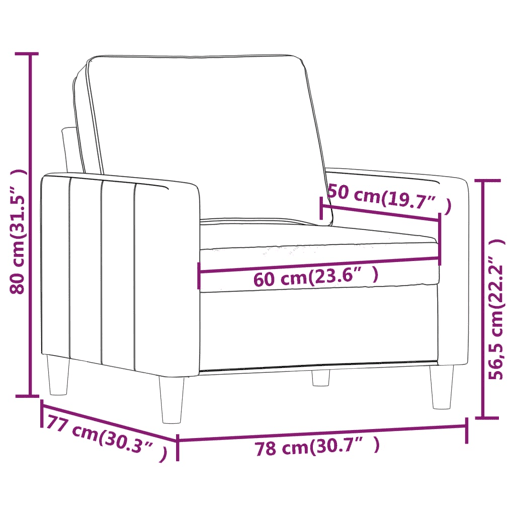 vidaXL Poltrona 60 cm veludo rosa vidaXL Poltrona 60 cm veludo rosa