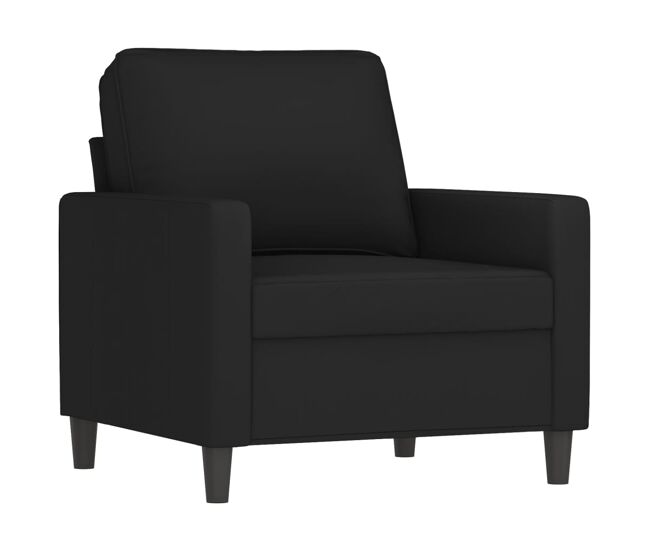 Vidaxl sillón de terciopelo negro 60 cm