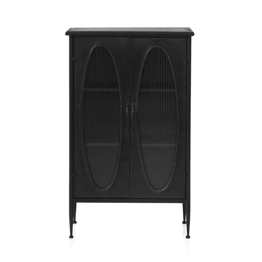 Expositor Com Estrutura Metálica, Porta Com Vidro Oval