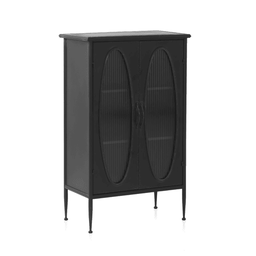 Expositor Com Estrutura Metálica, Porta Com Vidro Oval