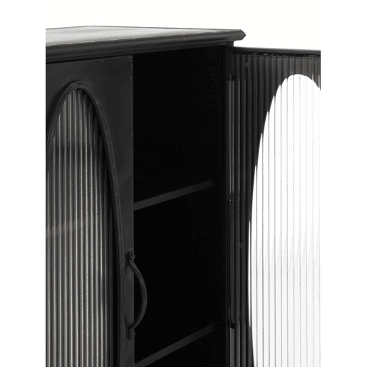 Expositor Com Estrutura Metálica, Porta Com Vidro Oval