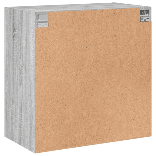 vidaXL Armário de parede c portas de vidro 68x37x68,5 cm cinza sonoma vidaXL Armário de parede c portas de vidro 68x37x68,5 cm cinza sonoma