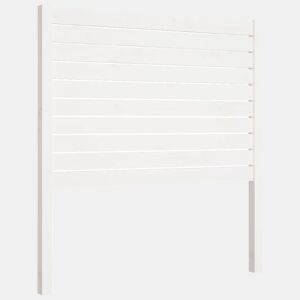 vidaXL Cabeceira de cama 81x4x100 cm pinho maciço branco