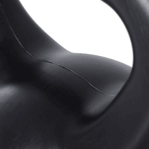 HOMCOM Peso Russo de 12 kg Kettlebell Preenchido de Areia com Punho Largo e Antiderrapante para Trenos em Casa e Ginásio 27x21x31 cm Preto
