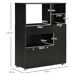 Aparador para Microonda HOMCOM, hogar - muebles de comedor Aparador para Microonda HOMCOM, hogar - muebles de comedor Negro