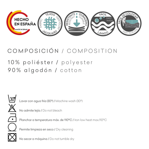 Capa de sofá Eysa AQUA Malva 180 x 270 cm Capa de sofá Eysa AQUA Malva 180 x 270 cm