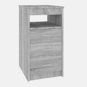 vidaXL Móvel c gavetas 40x50x76 cm derivados madeira cinzento sonoma