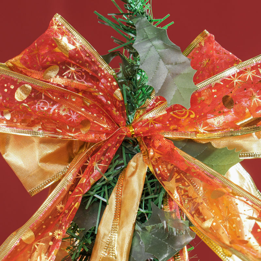 HOMCOM Árvore de Natal 150 cm Árvore de Natal Artificial Dobrável com Luzes LED e Decorações Pré-Instaladas Decoração de Natal para Interior Ø50x150 cm Verde