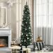 Árbol de Navidad Plástico, Metal HOMCOM, hogar - decoración Árbol de Navidad Plástico, Metal HOMCOM, hogar - decoración Verde