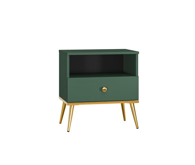 Mesita De Noche FORT NS50 1D 50x34x53 Verde
