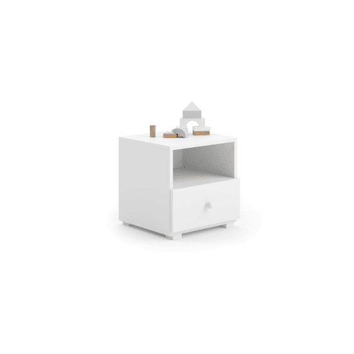 Mesa Cabeceira EMI NS37 1D 37x41x40 Branco