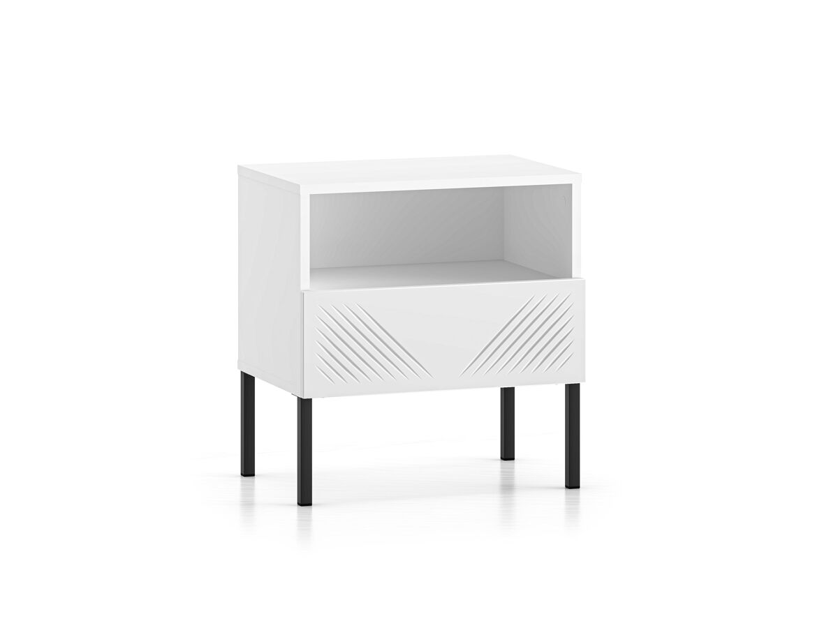 Mesita de noche clearing ns50 1d 50x34x53 blanco