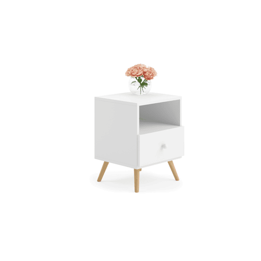 Mesa Cabeceira LOGAN NS37 1D 37x53x40 Branco