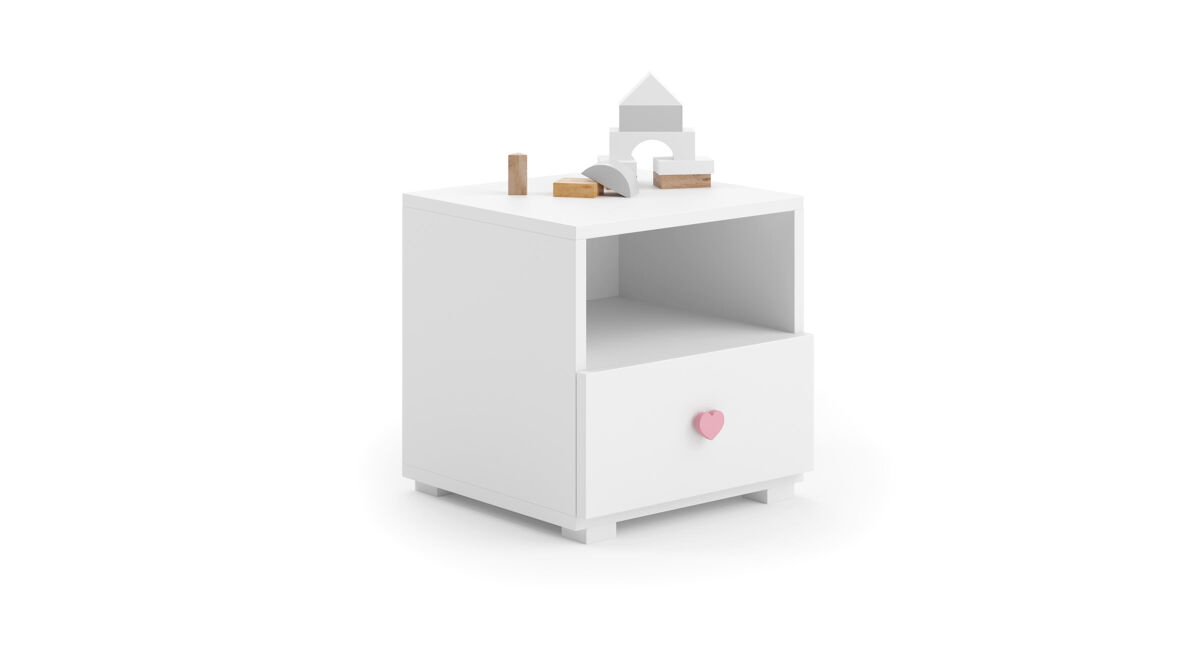 Mesita de noche emi ns37 1d 37x41x40 blanco