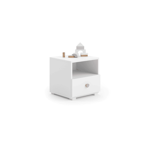 Mesa Cabeceira EMI NS37 1D 37x41x40 Branco