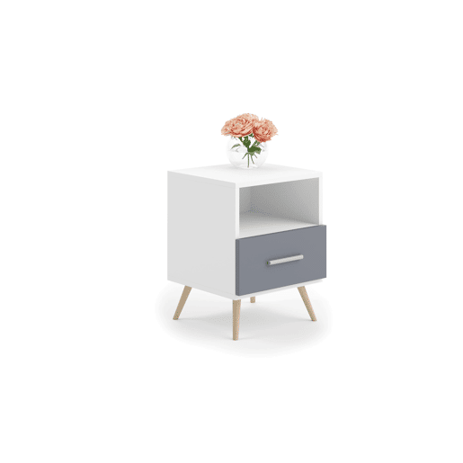 Mesa Cabeceira LOGAN NS37 1D 37x53x40 Branco