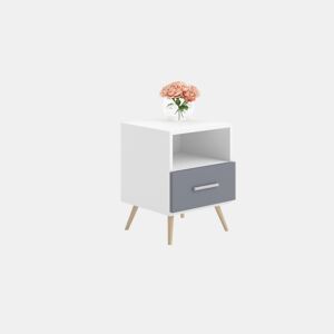 Mesa Cabeceira LOGAN NS37 1D 37x53x40 Branco