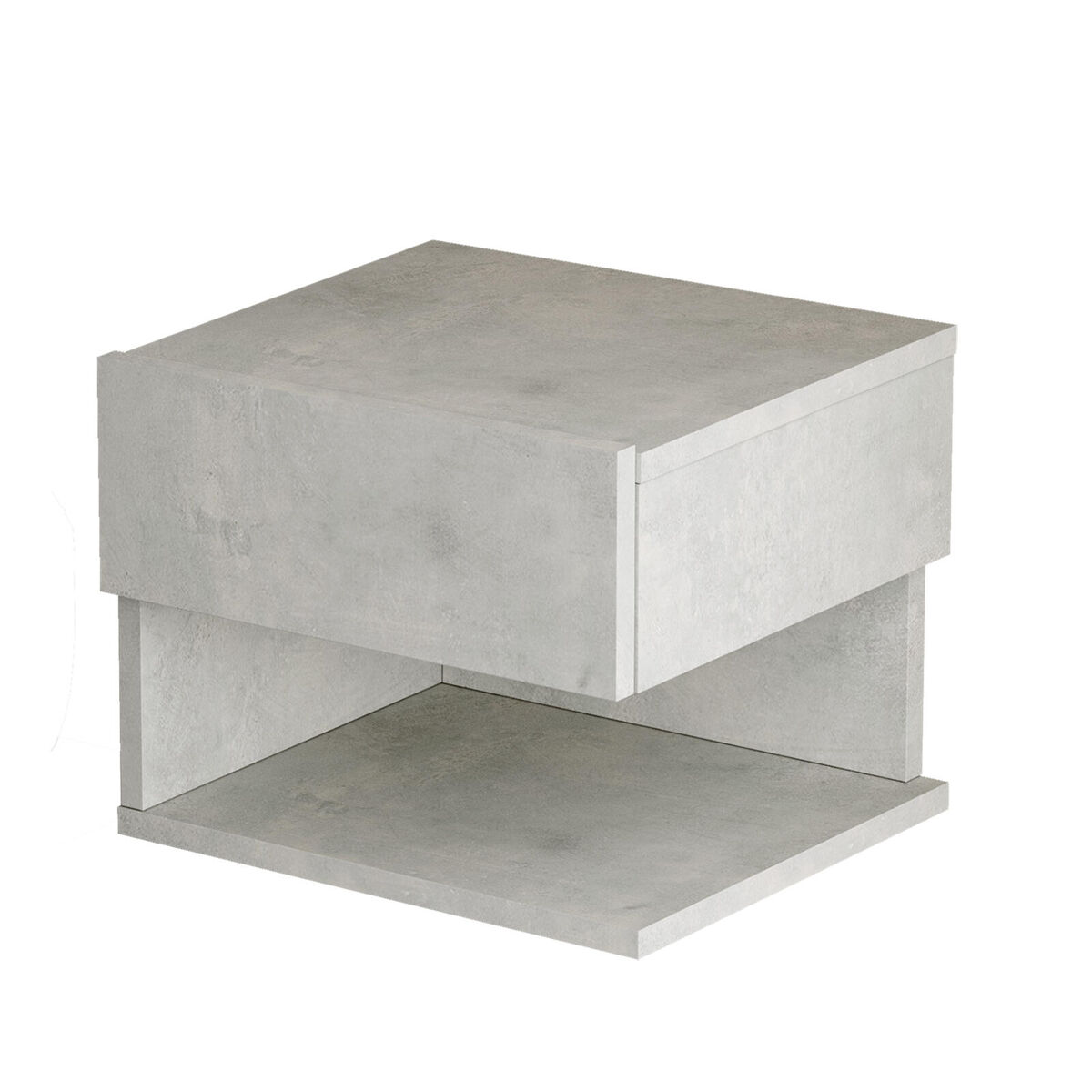mesita de noche love ns40 1d 40x35x31 gris