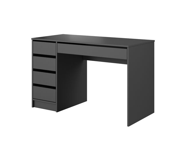 Escritorio madera ada d120 5d 120x55x75 grafito
