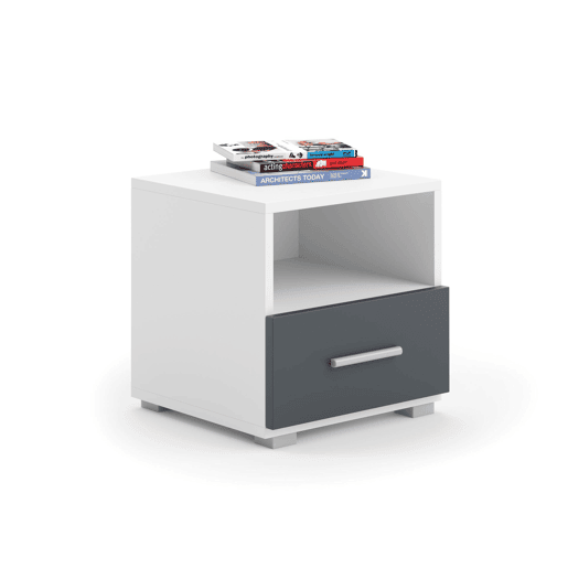 Mesa Cabeceira EMI NS37 1D 37x41x40 Branco