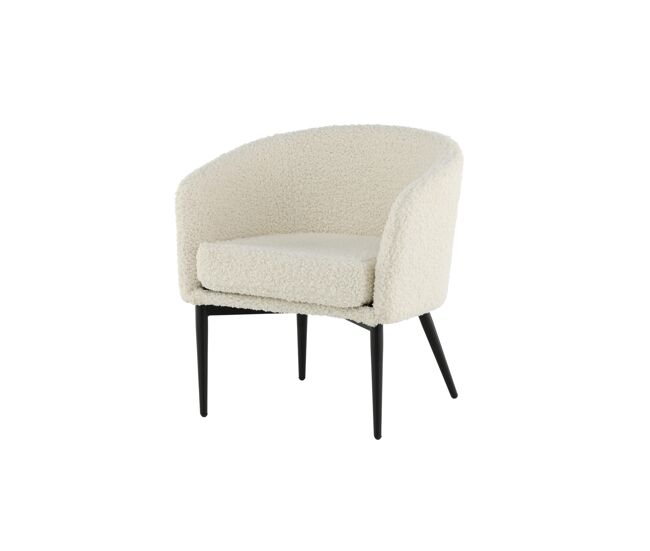 Sillón fluffy ac 1nos 66x64x71 blanco