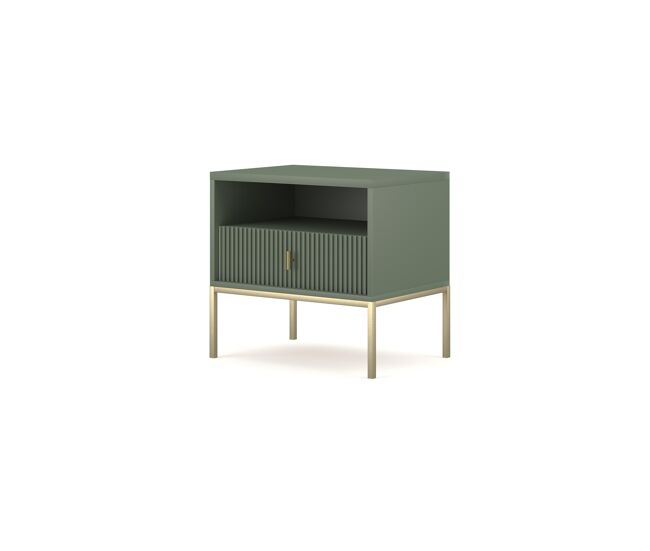 Mesita de noche maggiore ns54 1d 54x39x52 verde