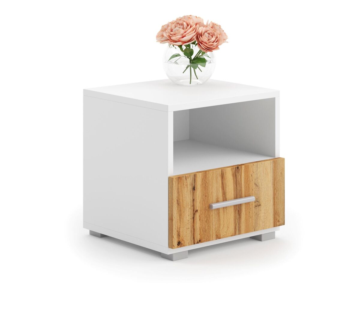 Mesita de noche emi ns37 1d 37x41x40 blanco