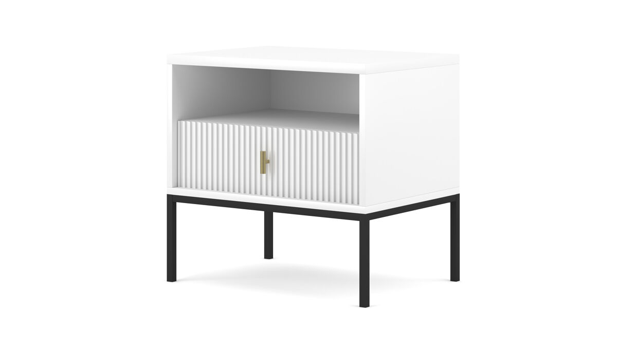 Mesita de noche maggiore ns54 1d 54x39x52 blanco