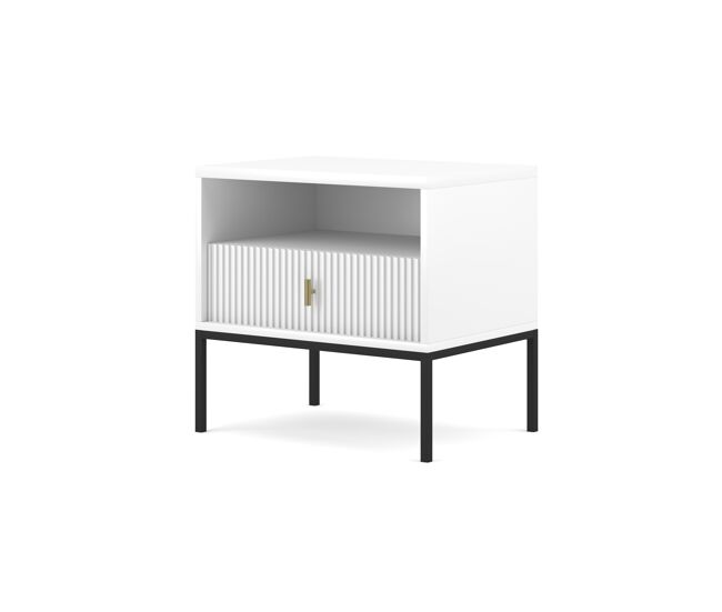 Mesita de noche maggiore ns54 1d 54x39x52 blanco
