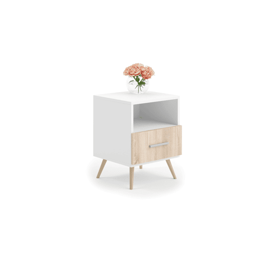 Mesa Cabeceira LOGAN NS37 1D 37x53x40 Branco