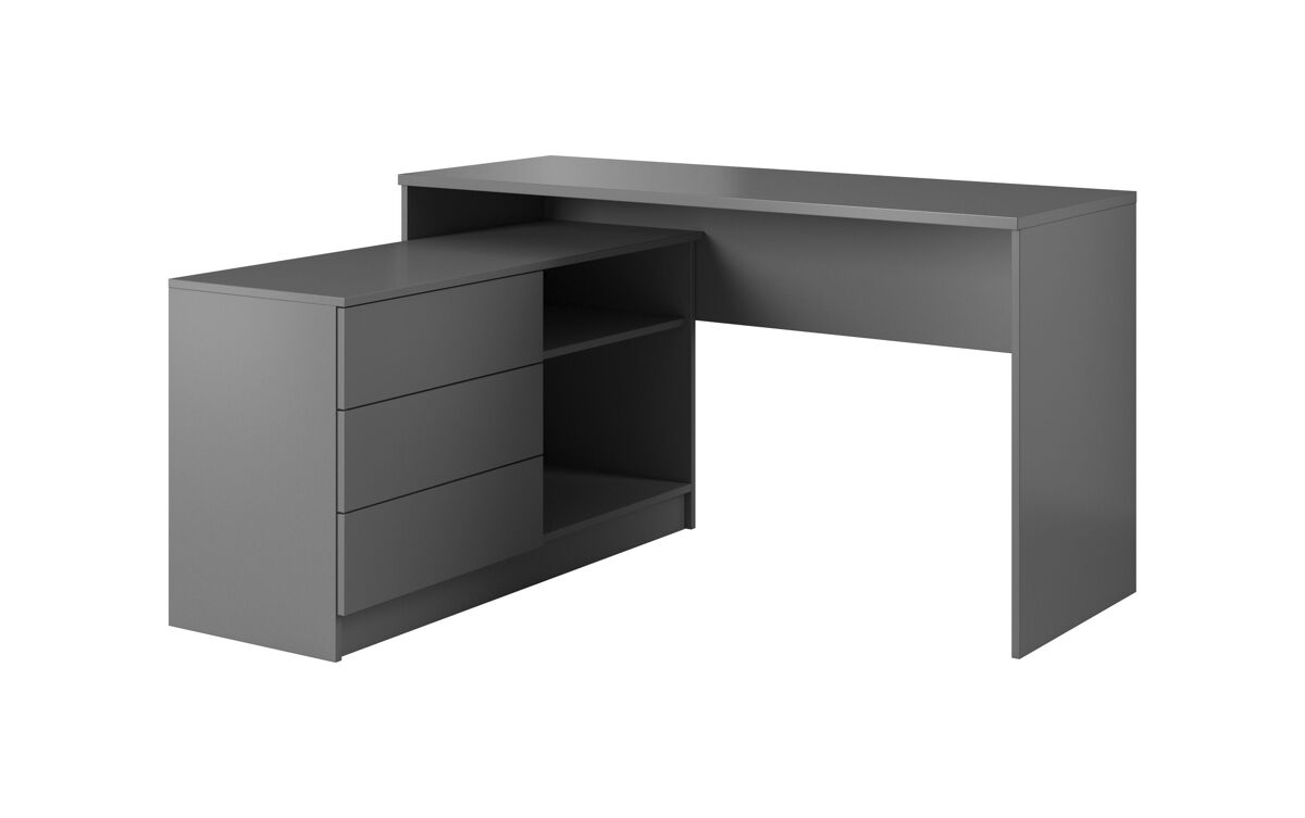 Escritorio madera teo d139 3d 139x51x76 grafito