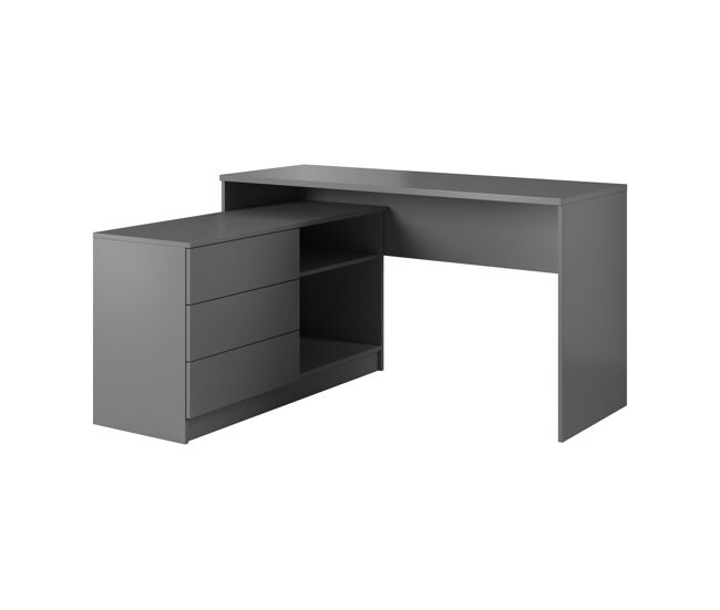 Escritorio madera teo d139 3d 139x51x76 grafito