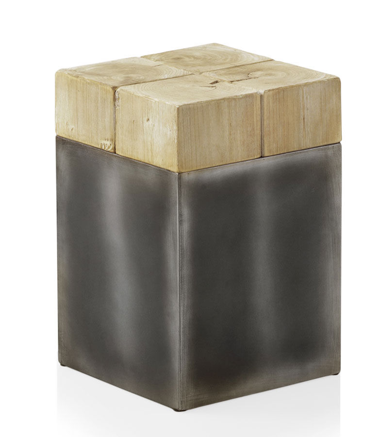 Taburete madera chapado abeto