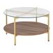 Beliani Mesa de centro LOVELL 80x80 Beliani Mesa de centro LOVELL 80x80 Madera Clara