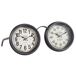 Doble reloj de mesa Doble reloj de mesa Negro
