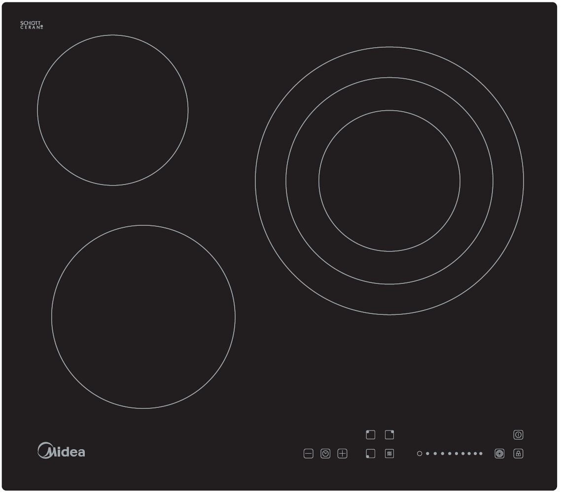 Midea MC-HT572B Placa Vitroceramica
