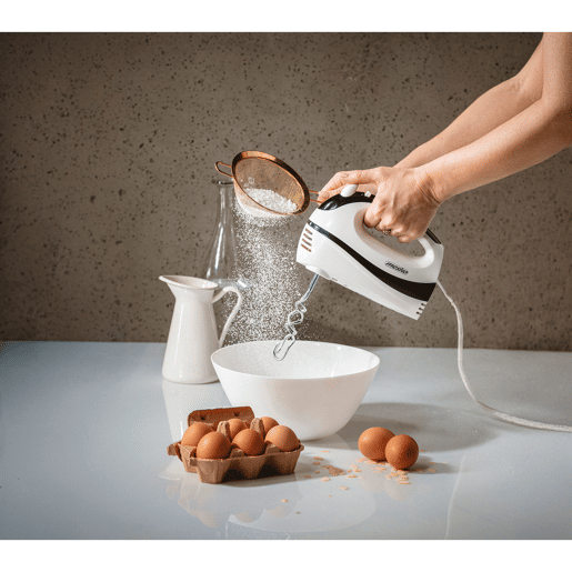 Mesko MS4227B Batedeira Especial Pastelaria 5 Velocidades + Turbo, 2 Batedores  2 Ganchos de Amassar Aço Inox., 550,