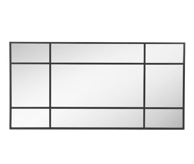 Espejo 100x200 marco de metal negro