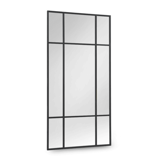 Espelho 100X200 Estrutura Metal Preta