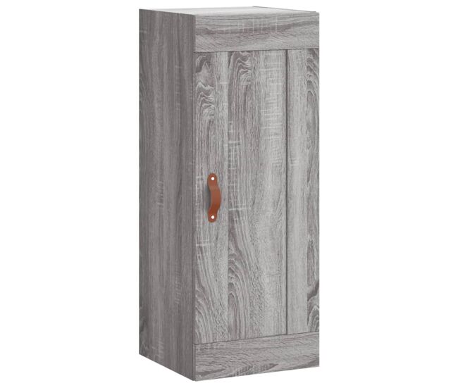 Vidaxl armario de pared madera de ingeniería gris sonoma 34,5x34x90 cm