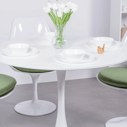 Mesa de jantar redonda de design (100 cm) - Stratus