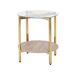 Beliani Mesa auxiliar LOVELL 50x50 Beliani Mesa auxiliar LOVELL 50x50 Madera Clara
