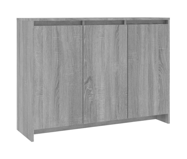 Vidaxl aparador de madera de ingeniería gris sonoma 102x33x75 cm