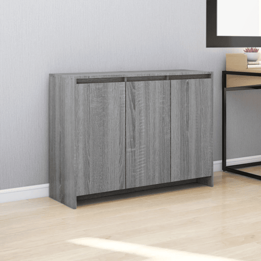 vidaXL Aparador 102x33x75 cm derivados de madeira cinzento sonoma vidaXL Aparador 102x33x75 cm derivados de madeira cinzento sonoma